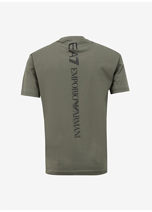 EA7 Bisiklet Yaka Haki Erkek T-Shirt 8NPT18PJ02Z 2