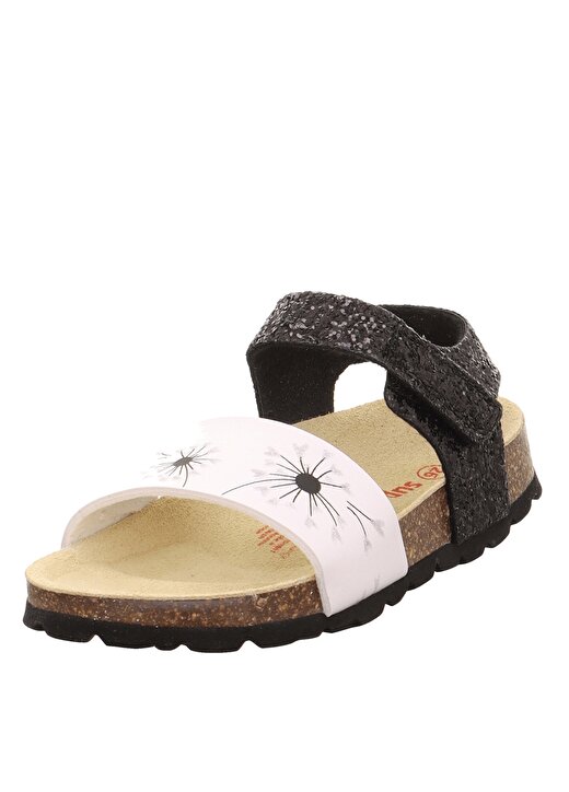 Superfit Siyah - Beyaz Kız Bebek Sandalet 1-000115-0010-1 2