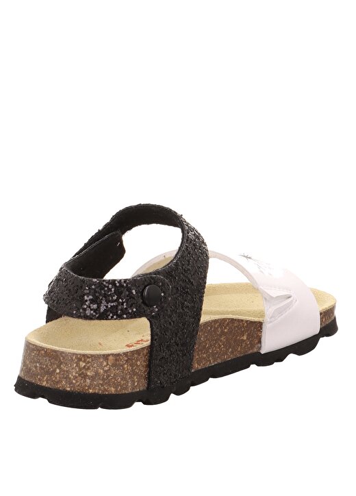 Superfit Siyah - Beyaz Kız Bebek Sandalet 1-000115-0010-1 3