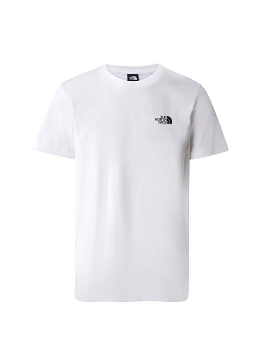 The North Face Beyaz Erkek Bisiklet Yaka T-Shirt NF0A87NGFN41_M S/S SIMPLE DOME TEE 4