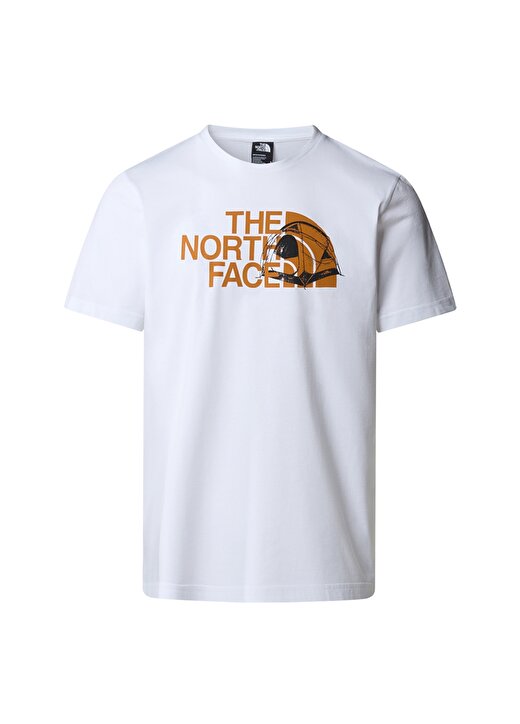 The North Face Beyaz Erkek Bisiklet Yaka Baskılı T-Shirt NF0A8954FN41_GRAPHIC HALF DOME TEE 1