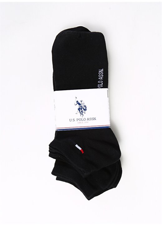 U.S. Polo Assn. Siyah Erkek Çorap 5'LI PAKET 1