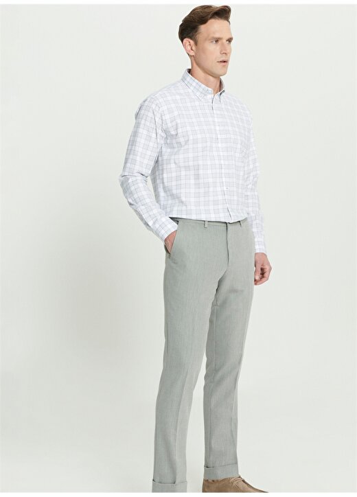 Altınyıldız Classics Normal Bel Normal Paça Slim Fit Haki Erkek Pantolon 4A0124200024 4