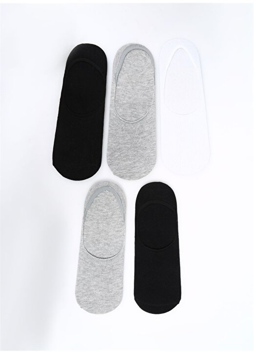 T-Box Siyah - Gri - Beyaz Erkek Babet Çorabı 5Lİ BABET ERK 2