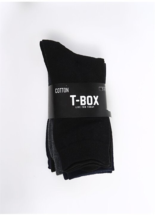 T-Box Siyah - Lacivert - Antrasit Erkek Soket Çorap 5Lİ SOKET ERK 2