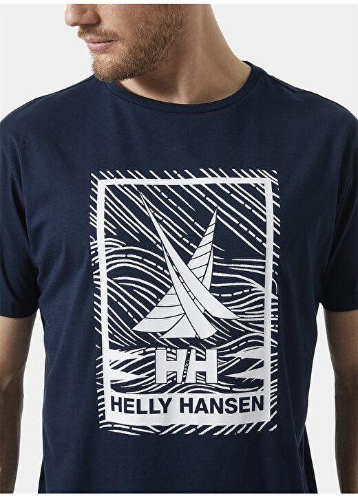 Helly Hansen Lacivert Erkek Bisiklet Yaka T-Shirt HHA.34222_SHORELINE 2.0 2