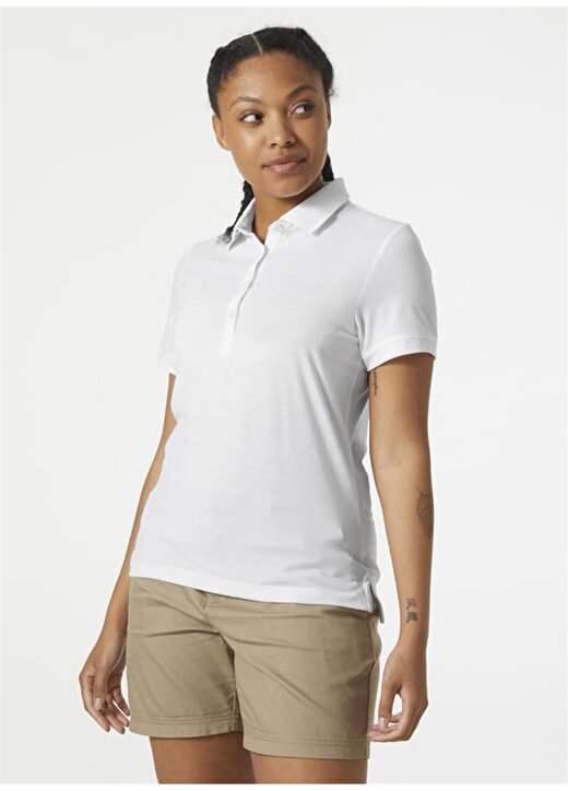 Helly Hansen Beyaz Kadın Normal Kalıp Polo T-Shirt HHA.34352_W SIREN 1