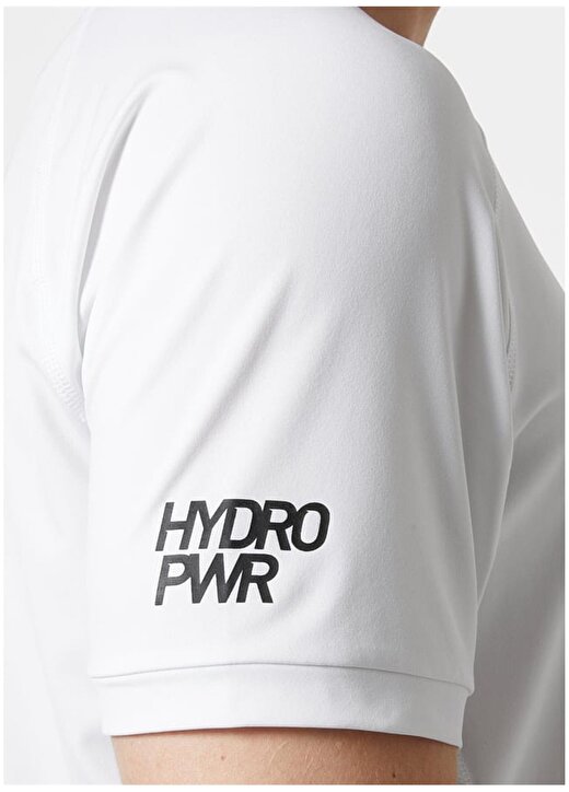 Helly Hansen Beyaz Erkek Bisiklet Yaka Normal Kalıp T-Shirt HHA.34418_HP OCEAN 3