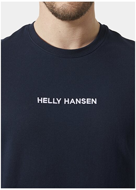 Helly Hansen Lacivert Erkek Bisiklet Yaka Baskılı T-Shirt HHA.53532_CORE 2