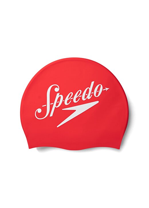 Speedo Kırmızı - Beyaz Unisex Bone 8-0838514614-SPEEDO SLOGAN PRT CAP 1