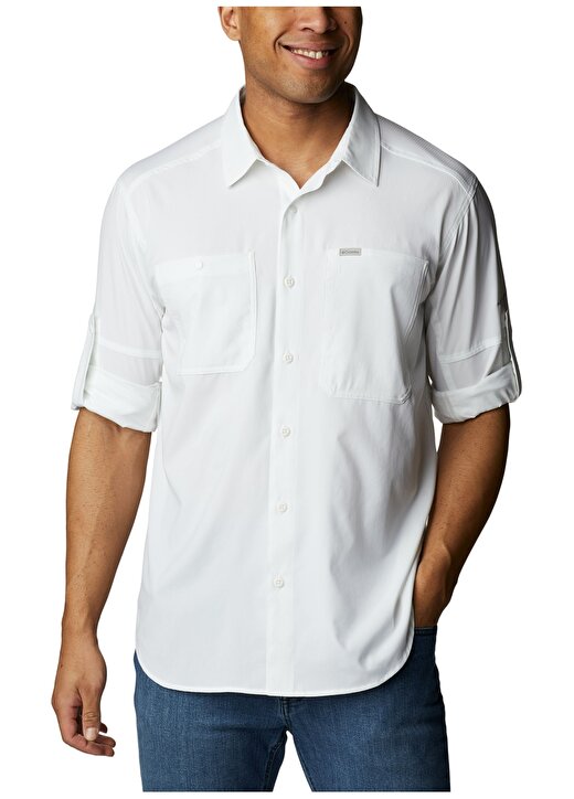 Columbia Beyaz Erkek Normal Kalıp Gömlek 2012931100_AM1683 SILVER RIDGE SLVE 1