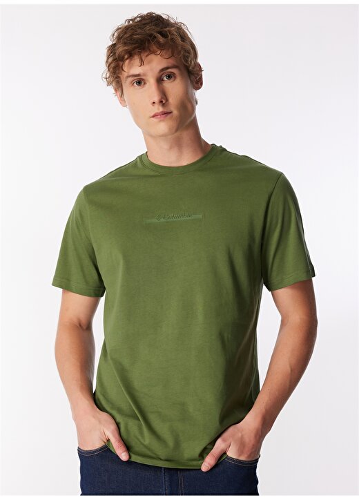 Columbia Yeşil Erkek O Yaka Normal Kalıp T-Shirt 9120180352_CS0121 CSC BAR SPLIT 3