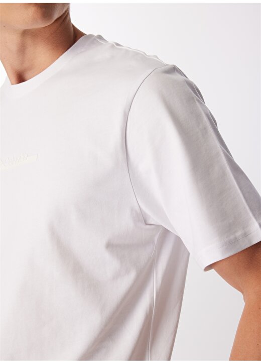 Columbia Beyaz Erkek O Yaka Normal Kalıp T-Shirt 9120180100_CS0121 CSC BAR SPLIT 4