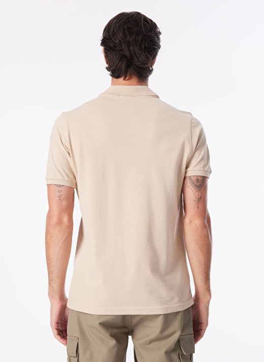 People By Fabrika Bej Erkek Basic Polo T-Shirt SPBF4SM-TST5017   4