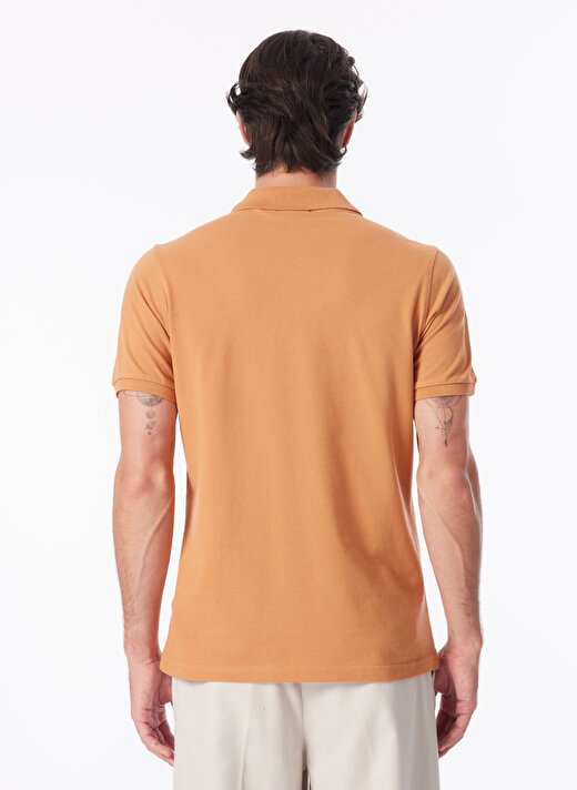 People By Fabrika Hardal Erkek Basic Polo T-Shirt SPBF4SM-TST5017   2