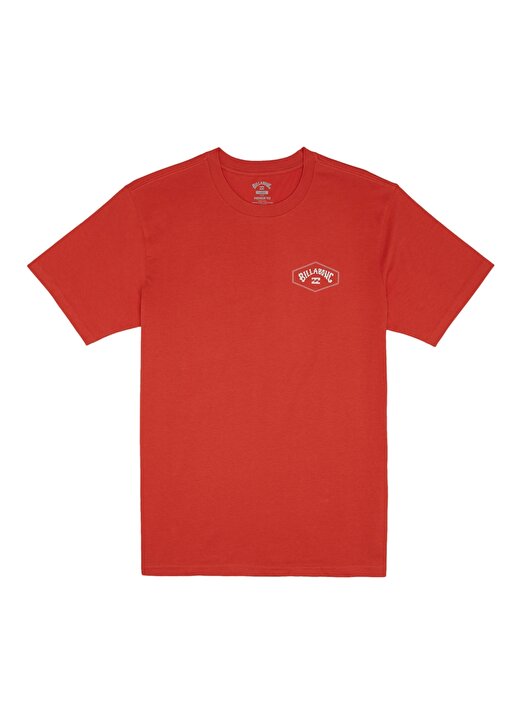 Billabong Kırmızı Erkek Bisiklet Yaka Regular Fit Desenli T-Shirt ABYZT02257_EXIT ARCH TEES 1