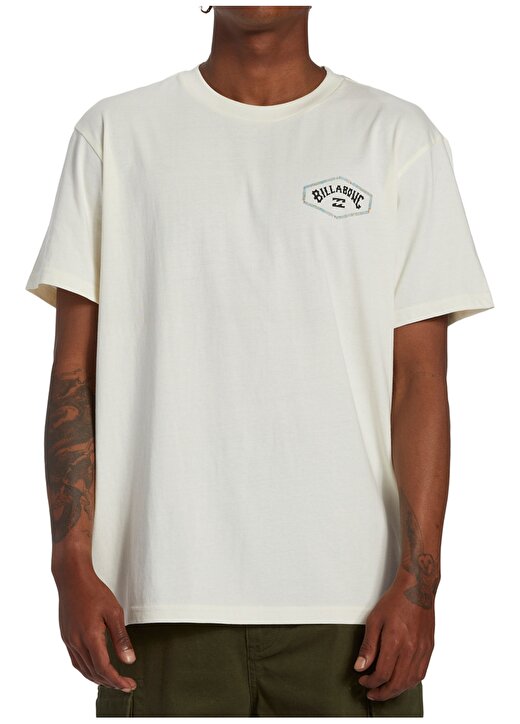 Billabong Koyu Beyaz Erkek Bisiklet Yaka Regular Fit Desenli T-Shirt ABYZT02257_EXIT ARCH TEES 2