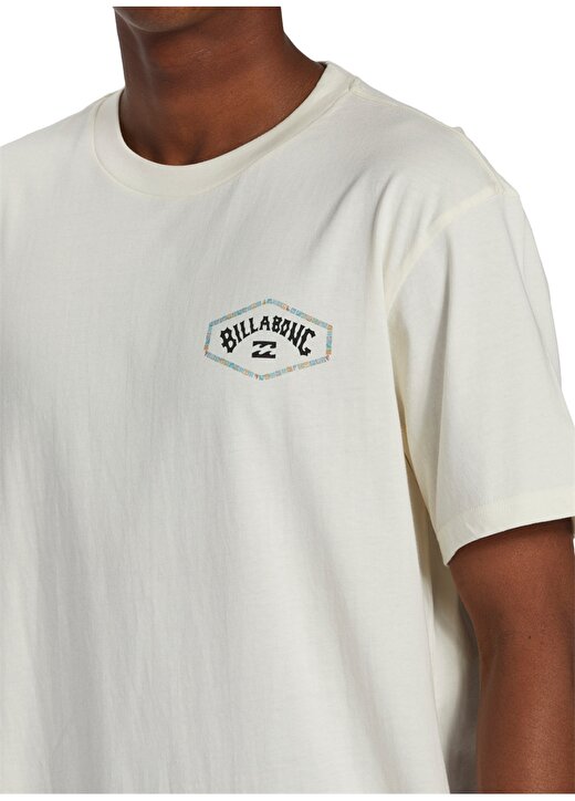Billabong Koyu Beyaz Erkek Bisiklet Yaka Regular Fit Desenli T-Shirt ABYZT02257_EXIT ARCH TEES 4