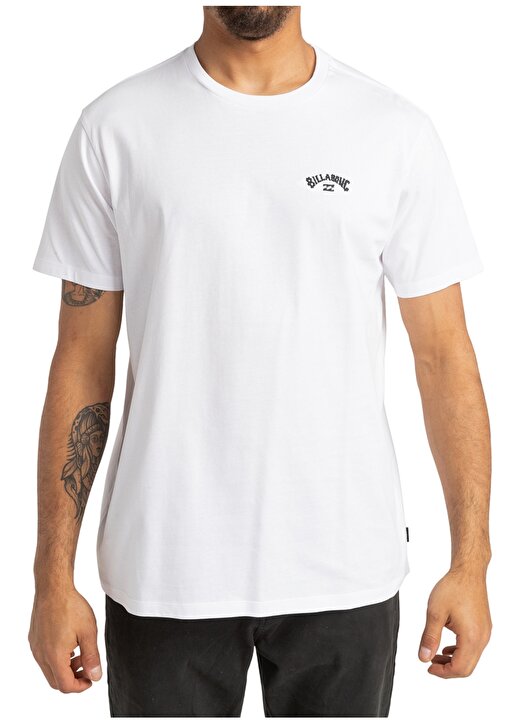 Billabong Beyaz Erkek Bisiklet Yaka Regular Fit T-Shirt EBYKT00100_ARCH KTTP 1