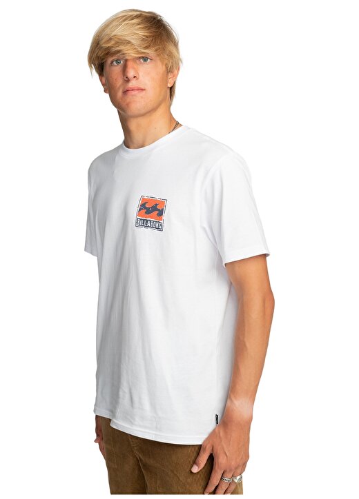 Billabong Beyaz Erkek Bisiklet Yaka Regular Fit T-Shirt EBYZT00145_STAMP TEES 2