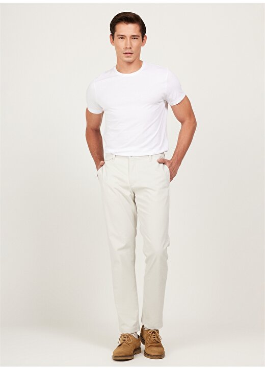 Altınyıldız Classics Normal Bel Boru Paça Comfort Fit Taş Erkek Pantolon 4A0123200072 2