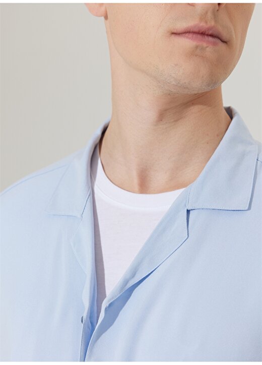 Altınyıldız Classics Slim Fit Klasik Yaka Açık Mavi Erkek Gömlek 4A2023200106 3