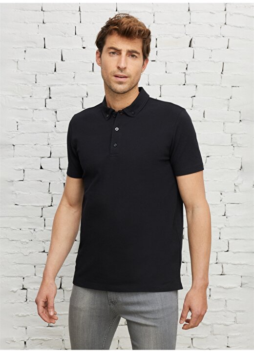 Altınyıldız Classics Siyah Erkek Polo T-Shirt 4A4823200076 4