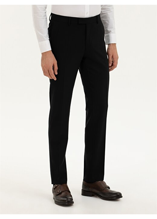 Cacharel Normal Bel Normal Paça Slim Fit Siyah Erkek Pantolon SARE-LYC/P 2
