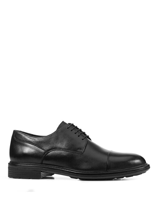 Geox Siyah Erkek Deri Klasik Ayakkabı U WALK PLEASURE A  1