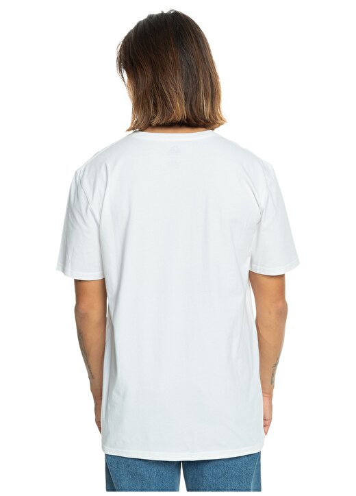 Quiksilver Beyaz Erkek O Yaka Standart Fit Baskılı T-Shirt EQYZT07664_OMNI FILL SS 2
