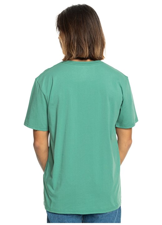 Quiksilver Yeşil Erkek O Yaka Standart Fit Baskılı T-Shirt EQYZT07659_TRADESMITH SS 3
