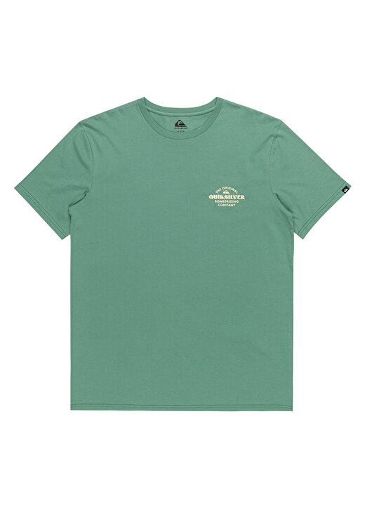 Quiksilver Yeşil Erkek O Yaka Standart Fit Baskılı T-Shirt EQYZT07659_TRADESMITH SS 4