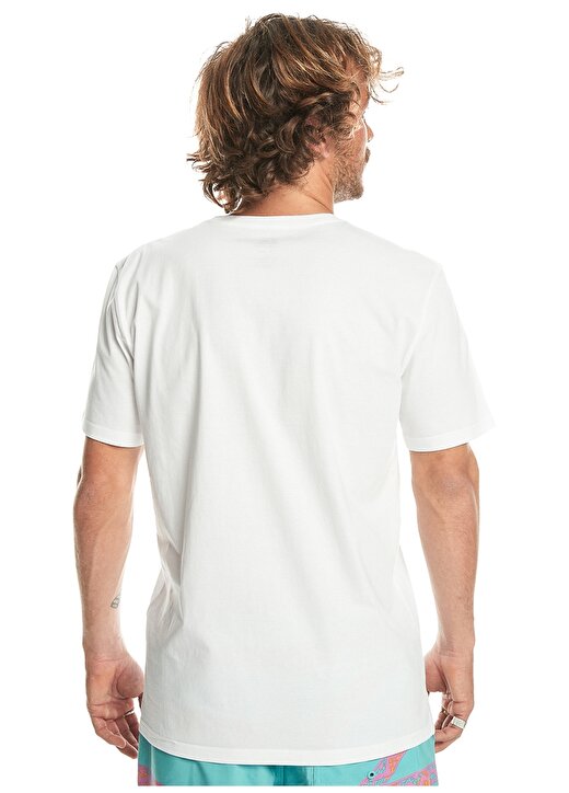 Quiksilver Beyaz Erkek O Yaka Normal Kalıp Baskılı T-Shirt EQYZT07657_MW MINI LOGO SS 2
