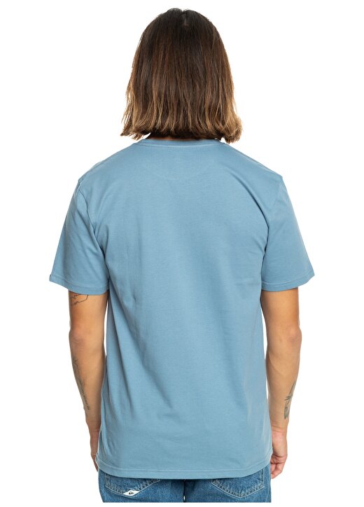 Quiksilver Mavi Erkek O Yaka Standart Fit Baskılı T-Shirt EQYZT07658_COMP LOGO SS 3
