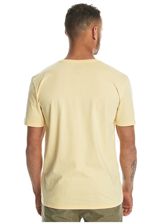 Quiksilver Sarı Erkek O Yaka Standart Fit Baskılı T-Shirt EQYZT07657_MW MINI LOGO SS 2