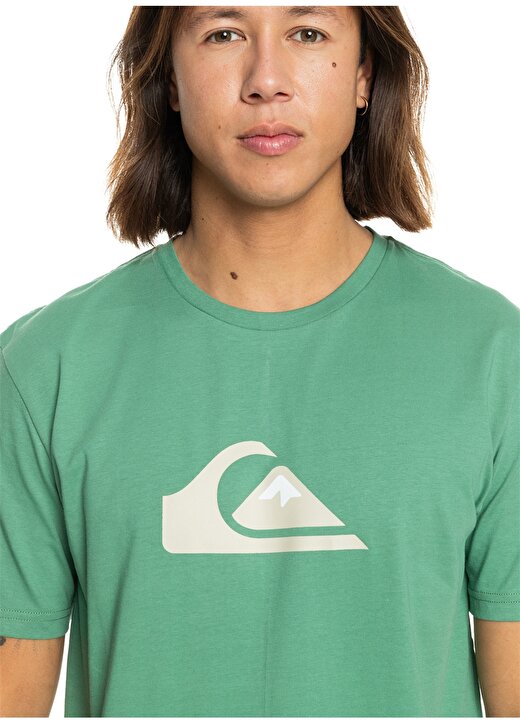 Quiksilver Yeşil Erkek O Yaka Standart Fit Baskılı T-Shirt EQYZT07658_COMP LOGO SS 2