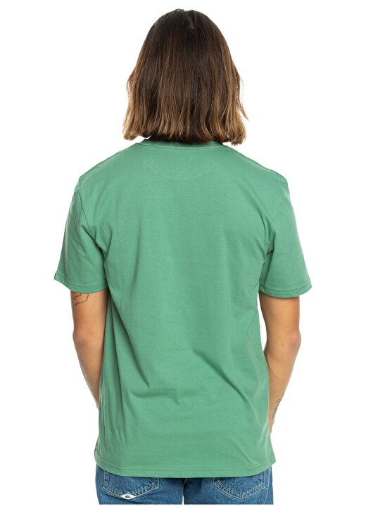 Quiksilver Yeşil Erkek O Yaka Standart Fit Baskılı T-Shirt EQYZT07658_COMP LOGO SS 3