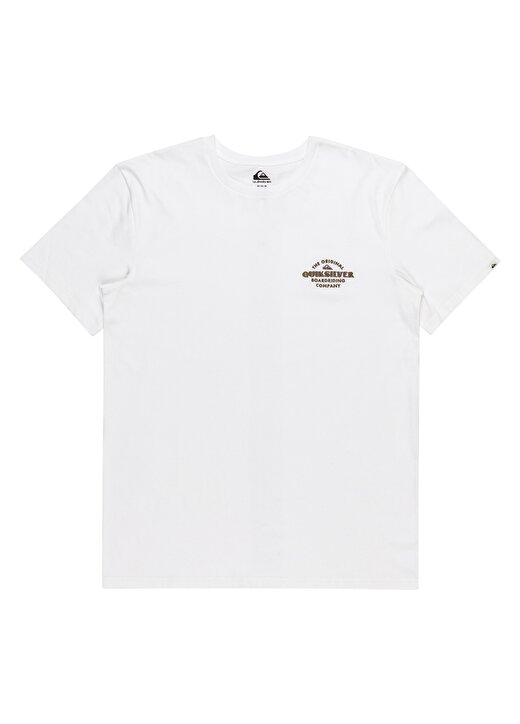 Quiksilver Beyaz Erkek O Yaka Standart Fit Baskılı T-Shirt EQYZT07659_TRADESMITH SS 4