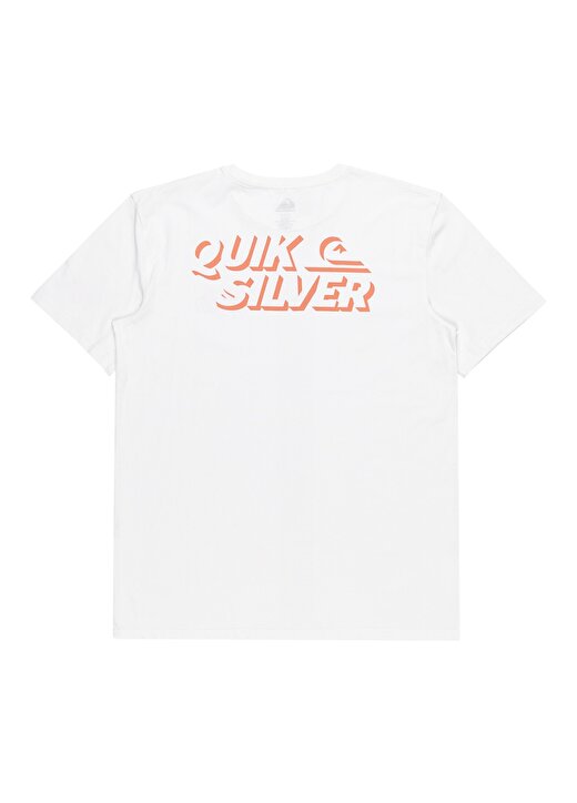 Quiksilver Beyaz Erkek O Yaka Normal Kalıp Baskılı T-Shirt EQYZT07665_SHADOW KNOCK 2