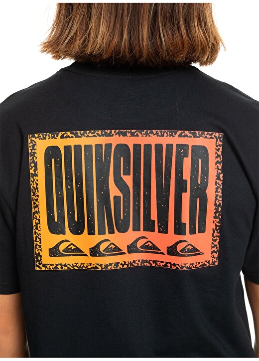 Quiksilver Siyah Erkek O Yaka Standart Fit Baskılı T-Shirt EQYZT07670_LONG FADE SS 2