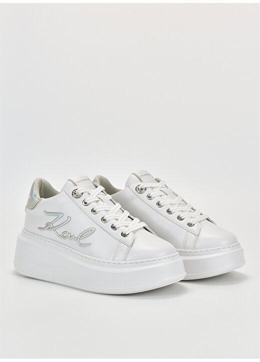 KARL LAGERFELD Beyaz Kadın Deri Sneaker KL63510A 01S 2