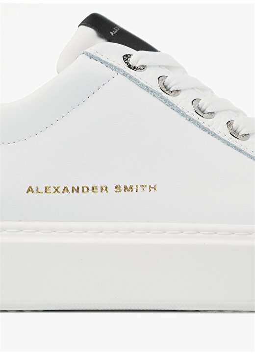 Alexander Smith Siyah - Beyaz Erkek Deri Sneaker BOND 4