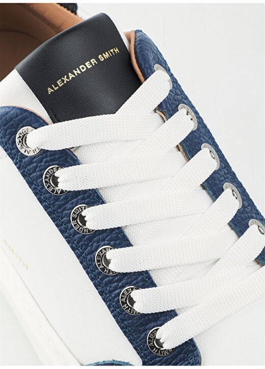 Alexander Smith Lacivert - Beyaz Erkek Deri Sneaker BOND 3