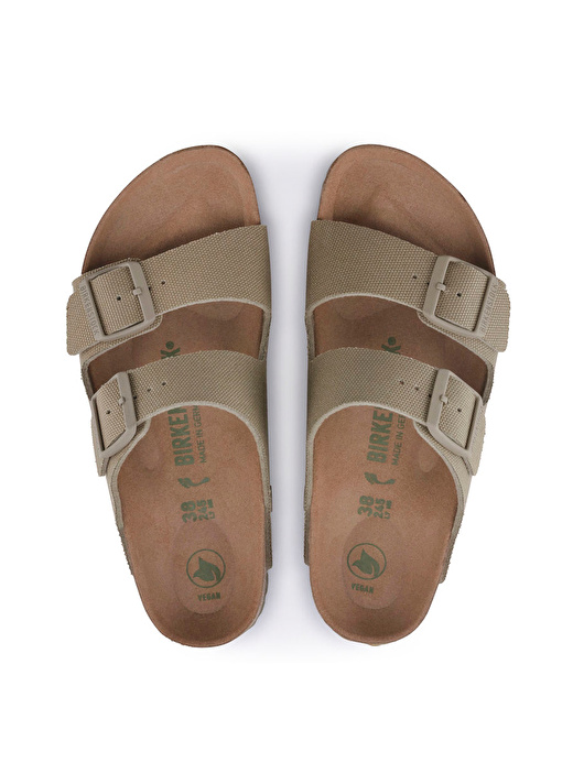 Birkenstock ARIZONA TEX CANVAS VEGAN Haki Kadın Kanvas Terlik  3