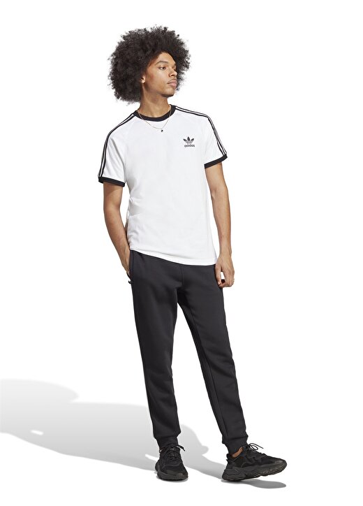 Adidas Beyaz Erkek Bisiklet Yaka Slim Fit Düz T-Shirt IA4846 3-STRIPES TEE 2
