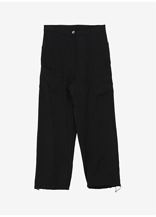 Faik Sönmez Normal Bel Comfort Fit Siyah Kadın Pantolon U68544 1