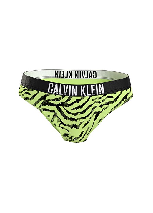 Calvin Klein Yeşil - Siyah Kadın Bikini Alt BIKINI-NYLON KW0KW023370IC 1