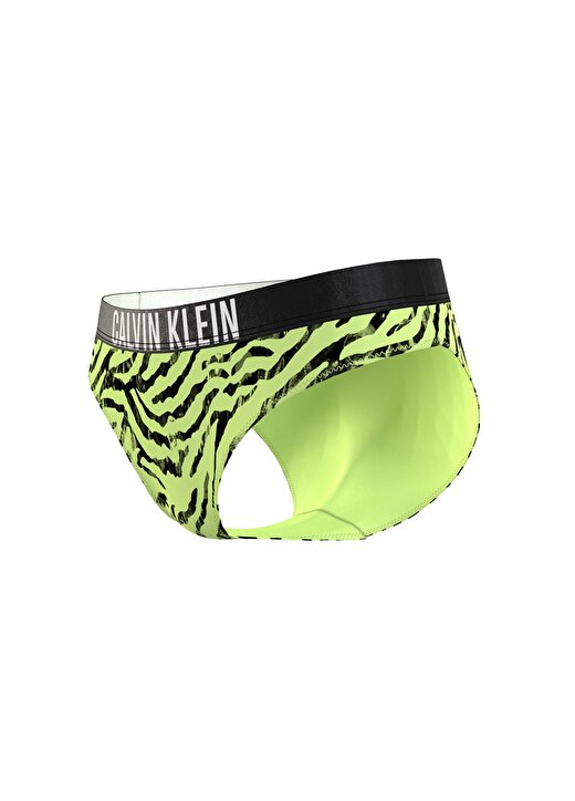 Calvin Klein Yeşil - Siyah Kadın Bikini Alt BIKINI-NYLON KW0KW023370IC 2