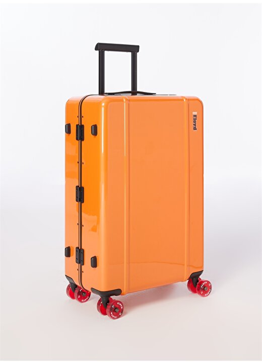 Floyd Turuncu Unisex 45X70x25 Cm Çekçekli Sert Valiz Check In - Hot Orange 2
