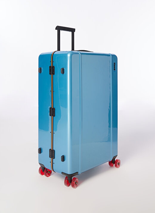 Floyd Mavi Unisex Fermuarlı 50 cm x 78 cm x 29 cm Çekçekli Sert Valiz 2
